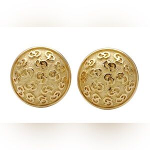 Christian Dior Authentic Unique vintage earrings Completely monogrammed.